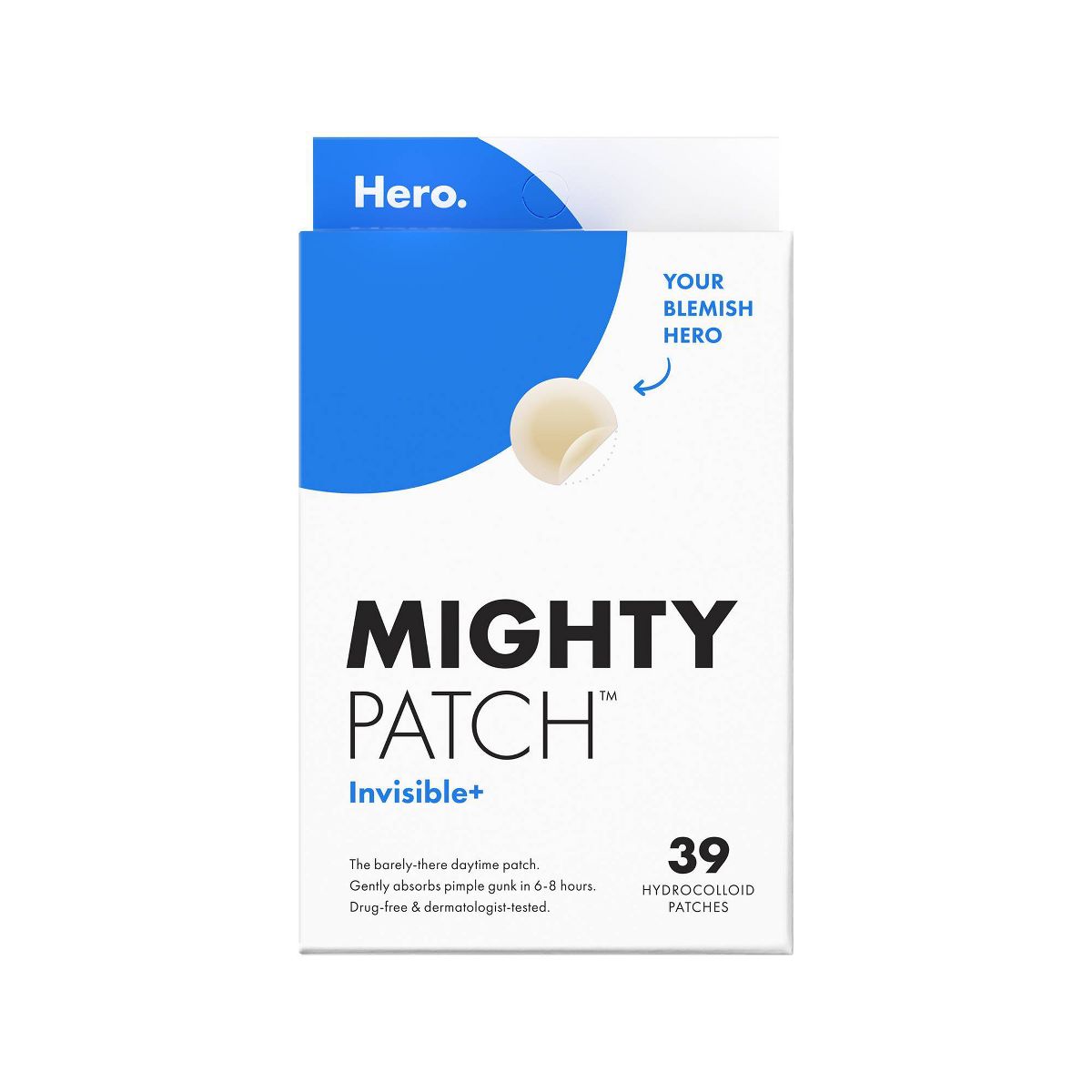 Mighty Patch Invisible Acne Pimple Patches.