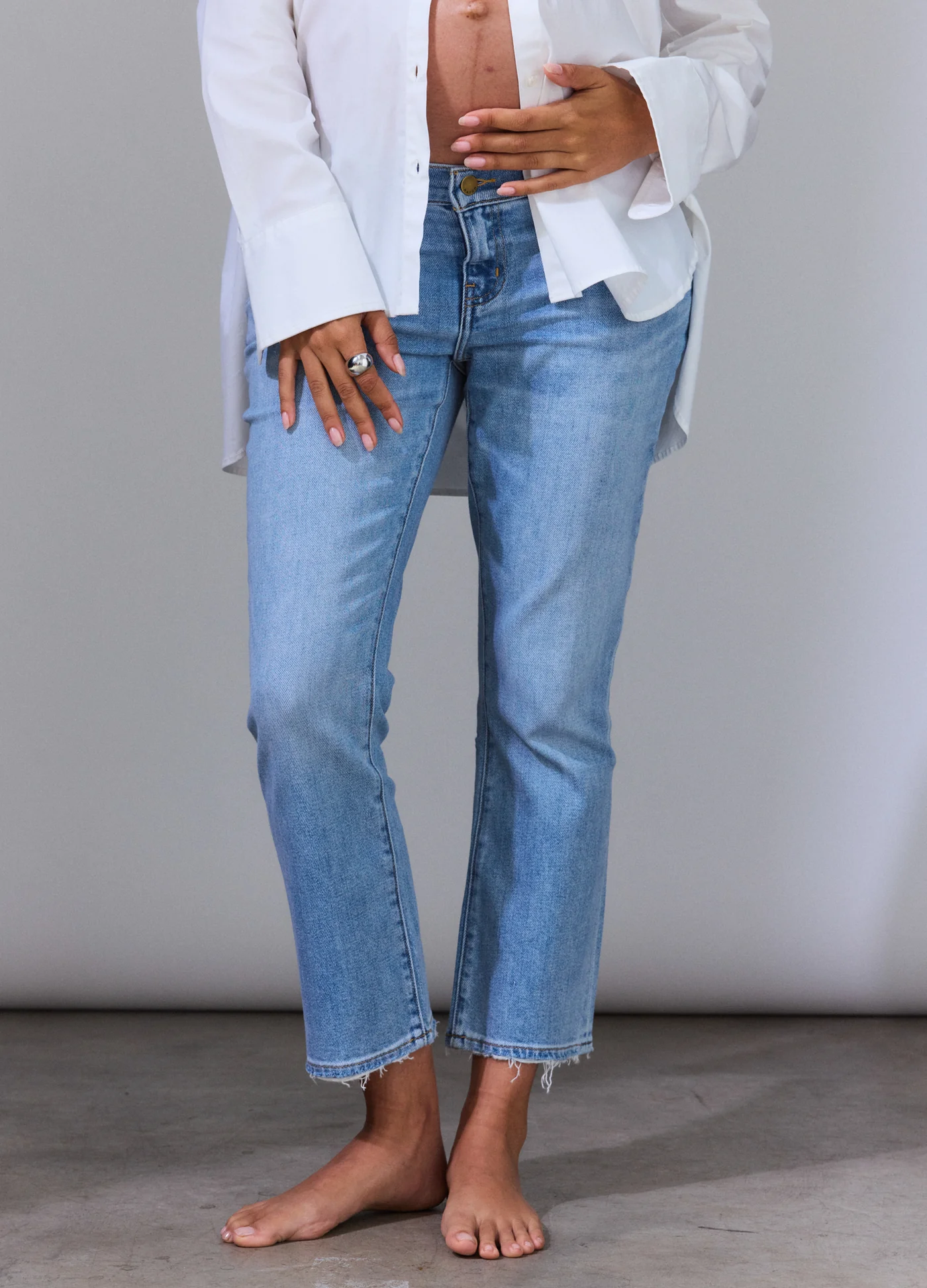 Hatch Collection The Crop Maternity Jean - $198.00.