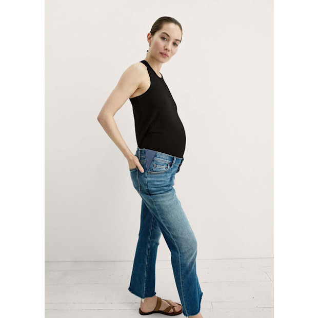 Hatch Collection The Crop Maternity Jean - $198.00.