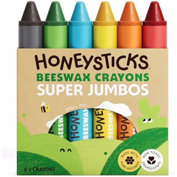 Honeysticks Super Jumbo Crayons (6 Pack).