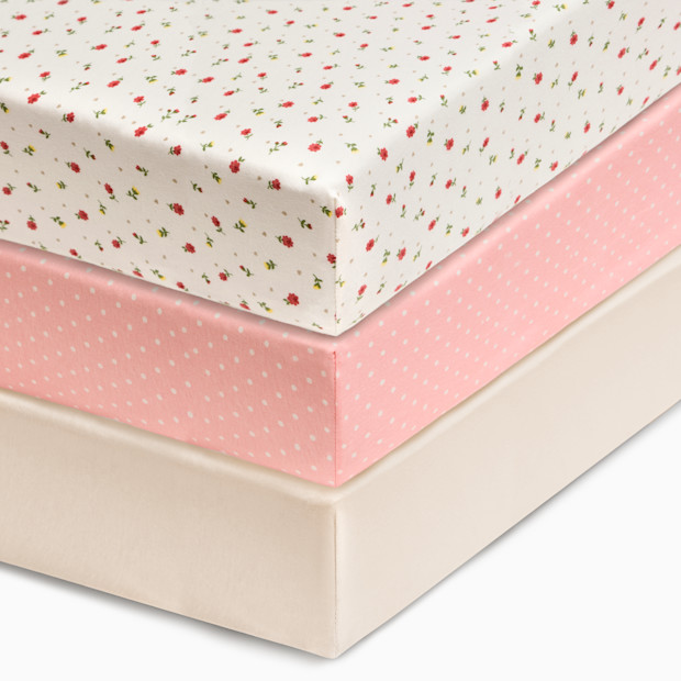Small Story Organic Cotton Jersey Crib Sheets (3 Pack).