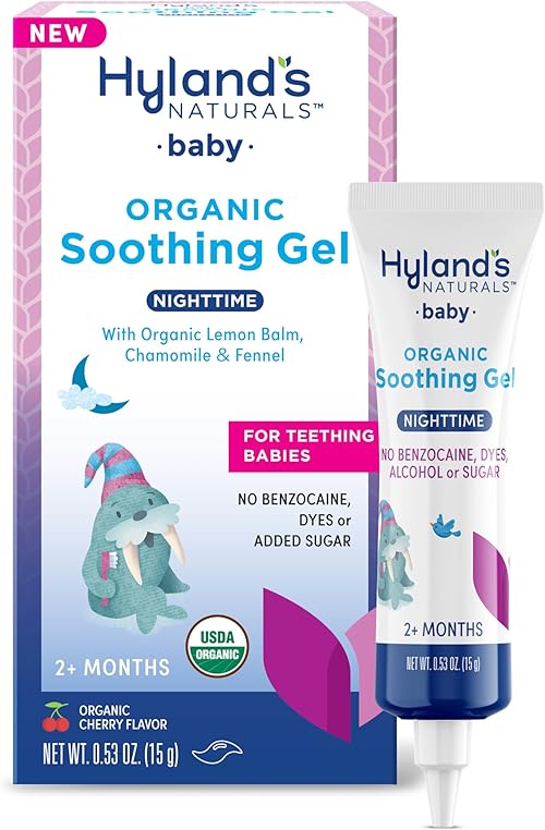 Organic Soothing Gel Nighttime for Teething Babies.