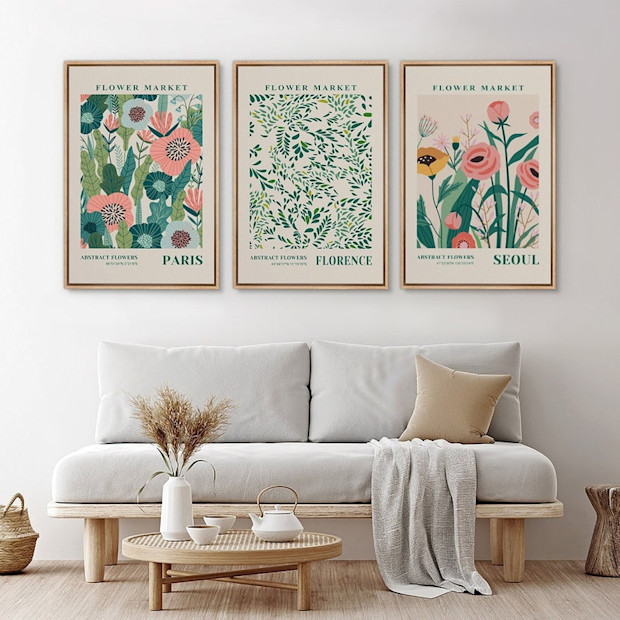 Inkmakers Framed Canvas Wall Art Prints.