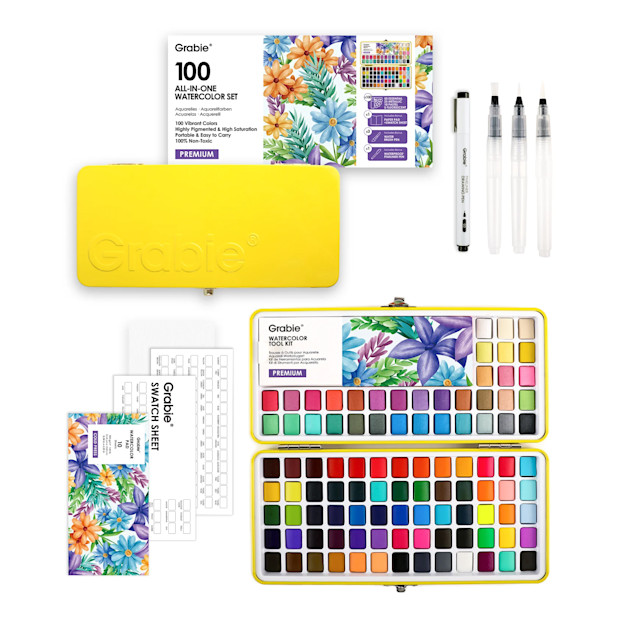 Grabie 100 Solid Watercolor Paint Set.