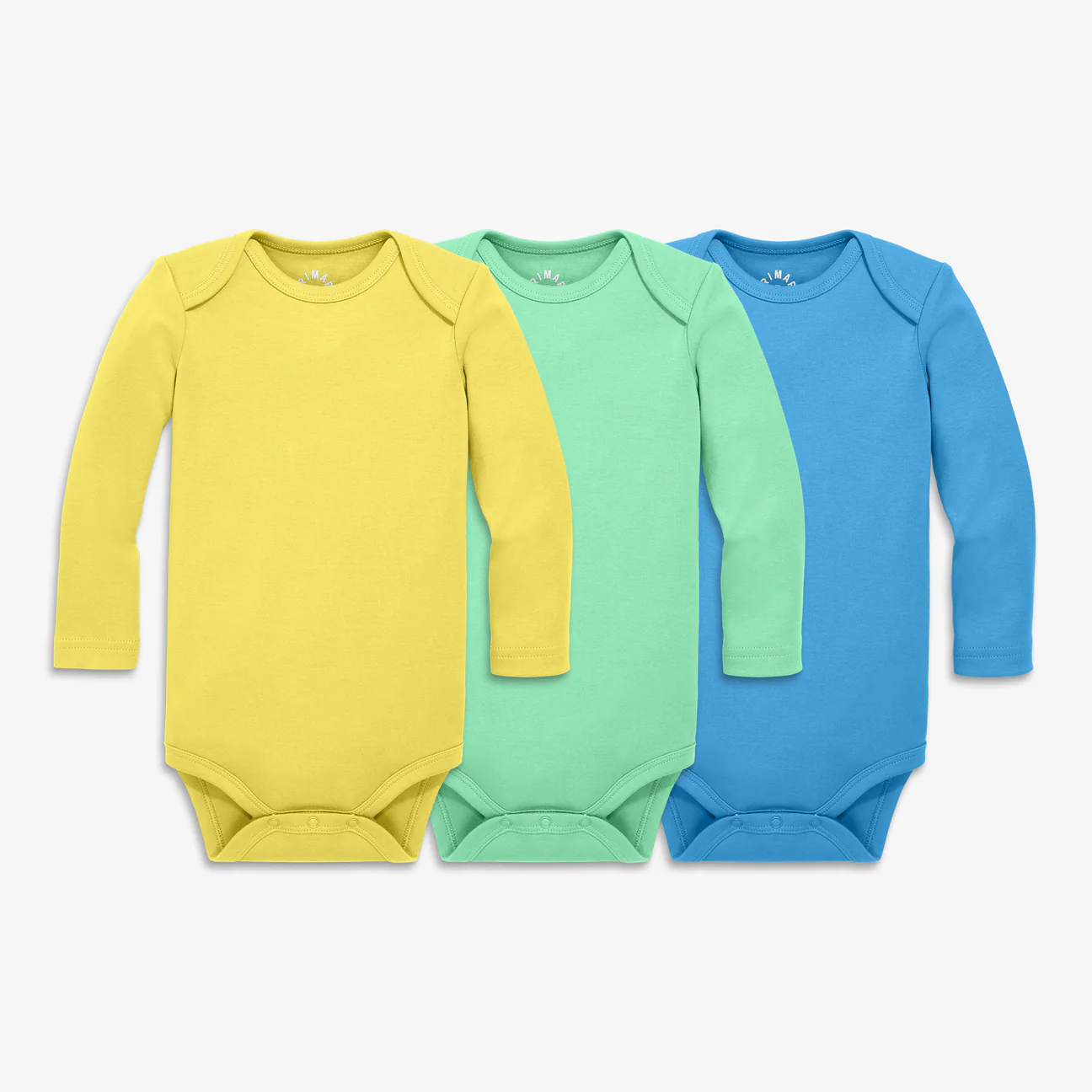 Primary The New Organic Long Sleeve Babysuit (3-pack).