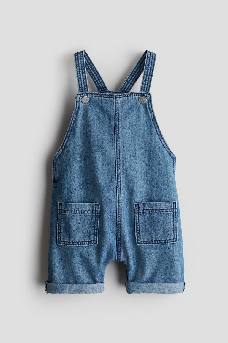 Denim Overall Shorts.