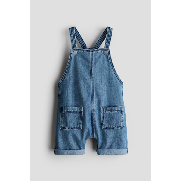 Denim Overall Shorts.