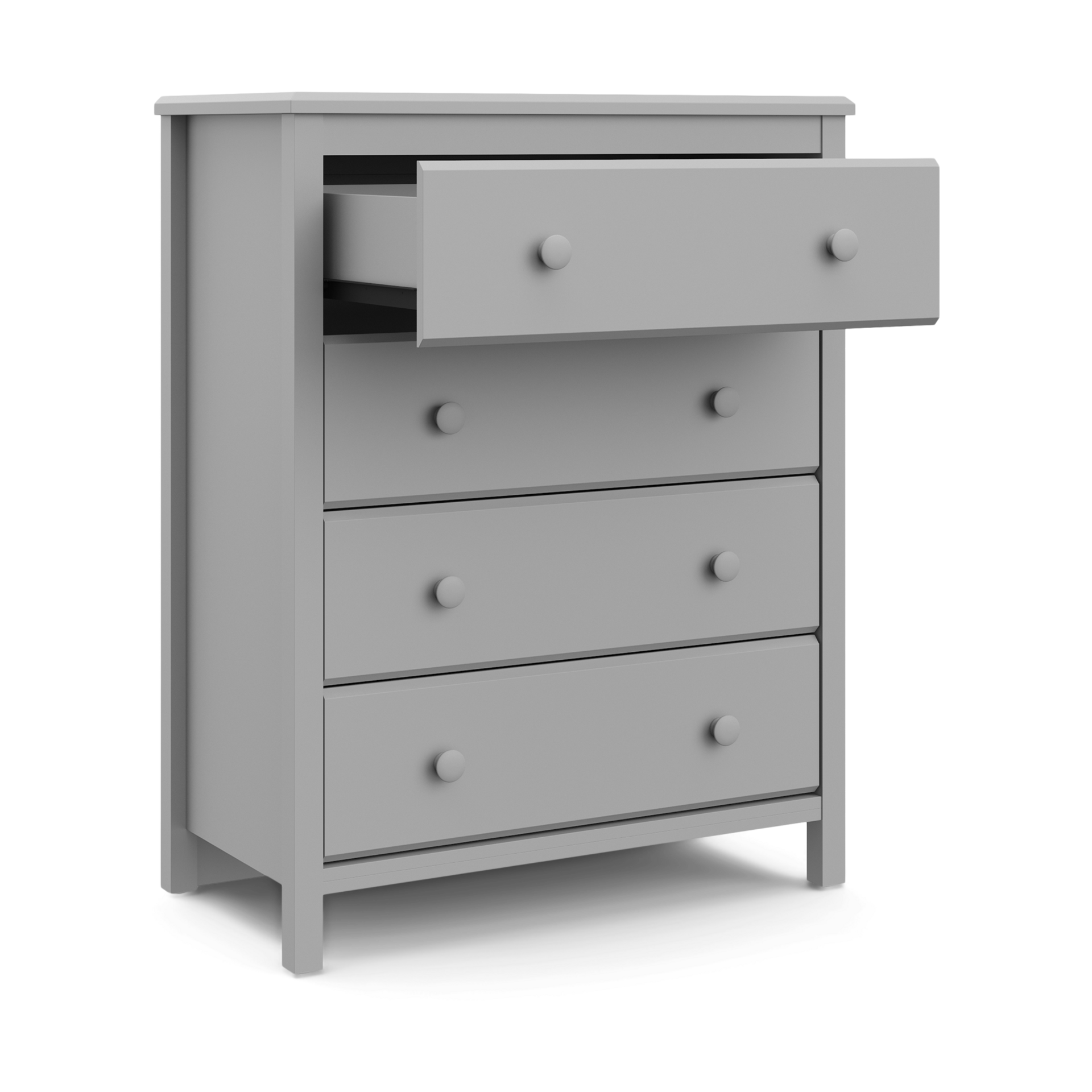 Storkcraft Alpine 4 Drawer Dresser - Pebble Gray.