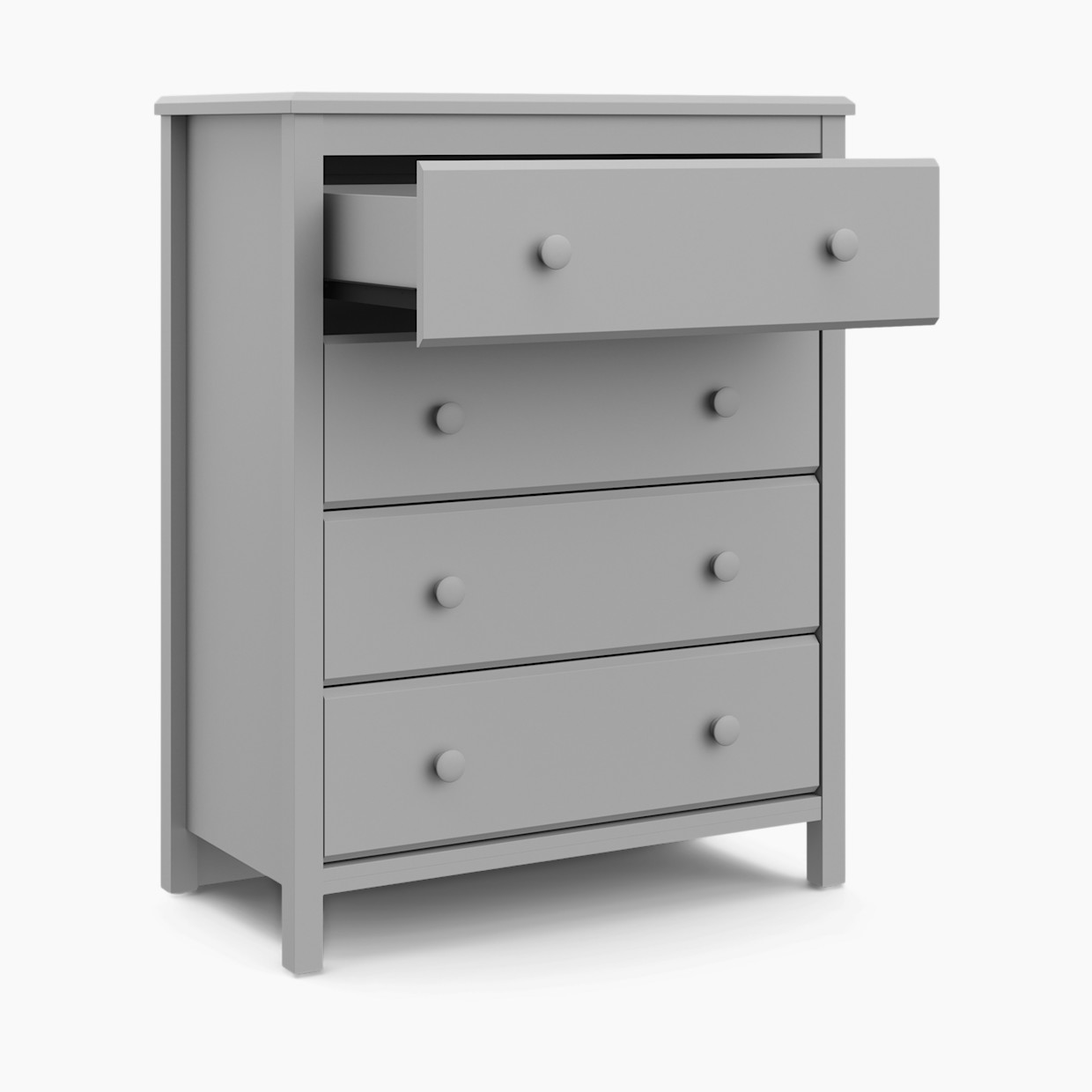 Storkcraft Alpine 4 Drawer Dresser - Pebble Gray.