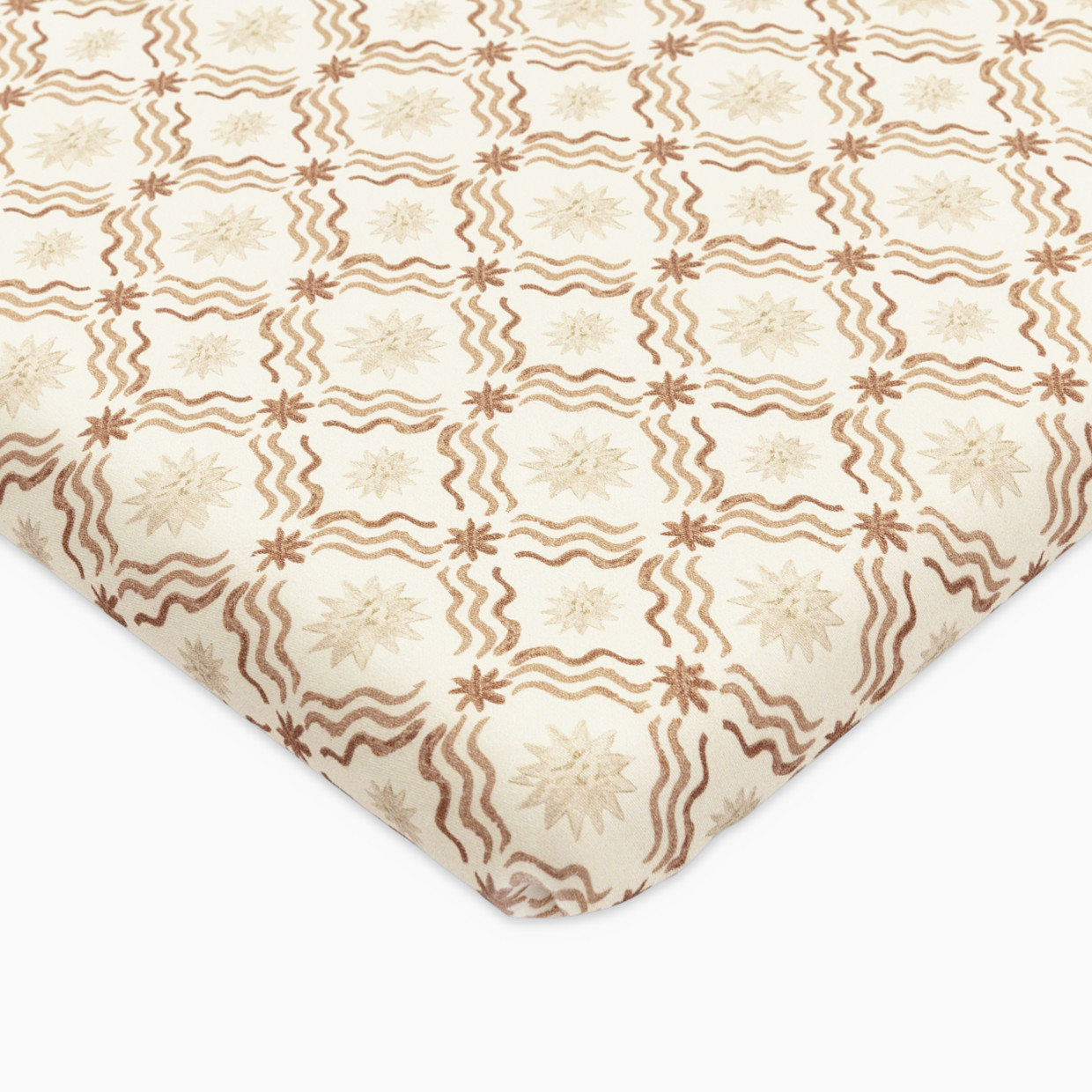babyletto All-Stages Organic Brushed Cotton Bassinet Sheet - Autumn Star.
