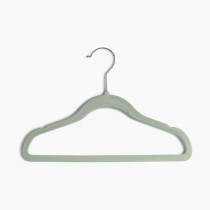 Sprucely Non-Slip Velvet Hangers - Sage, 20