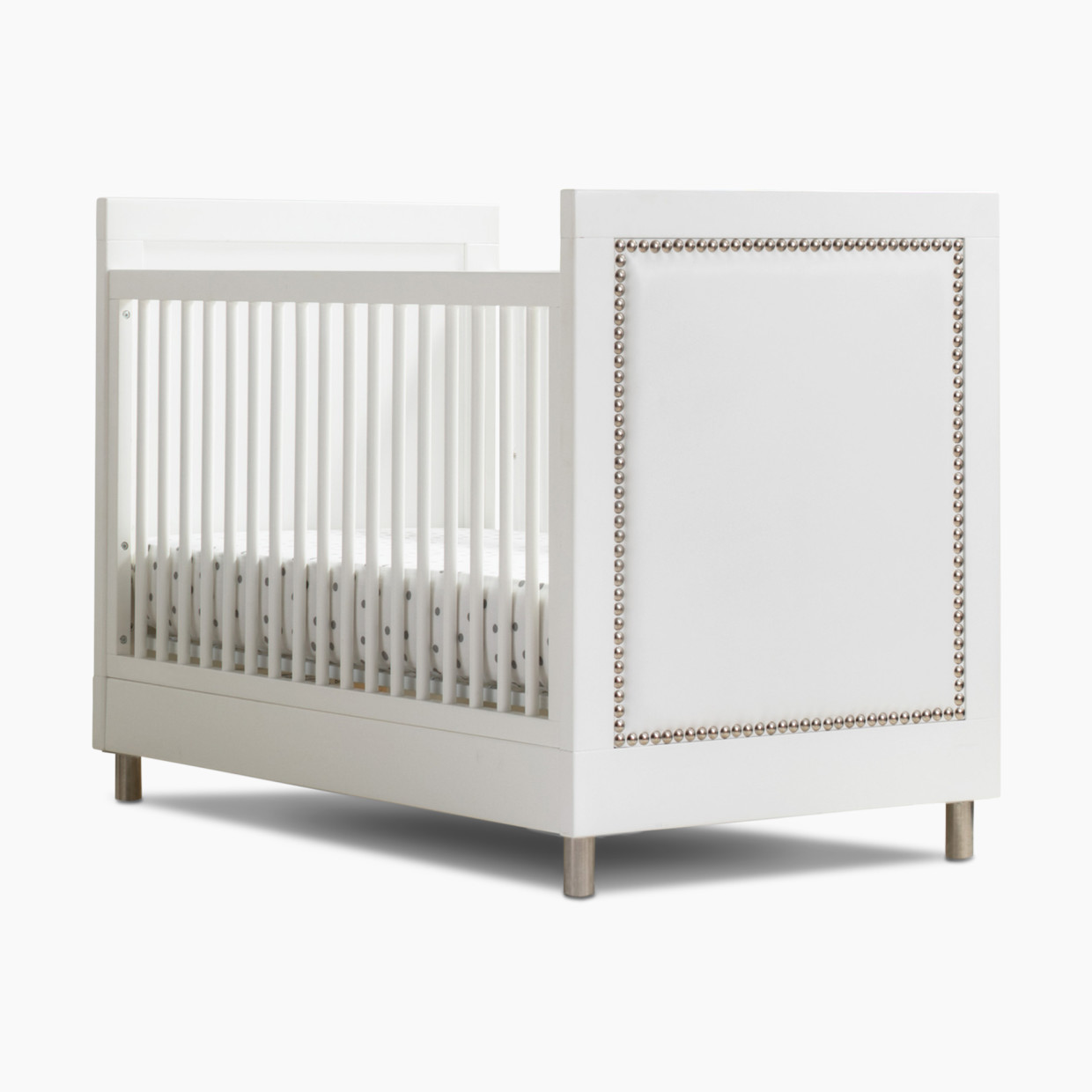 Simmons Kids Avery 3-in-1 Baby Crib with Toddler Bed Conversion Kit - Bianca White.