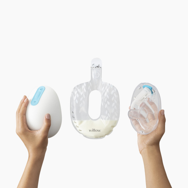 Willow Generation 2 Wearable Double Hands-Free Electric Breast Pump - White.