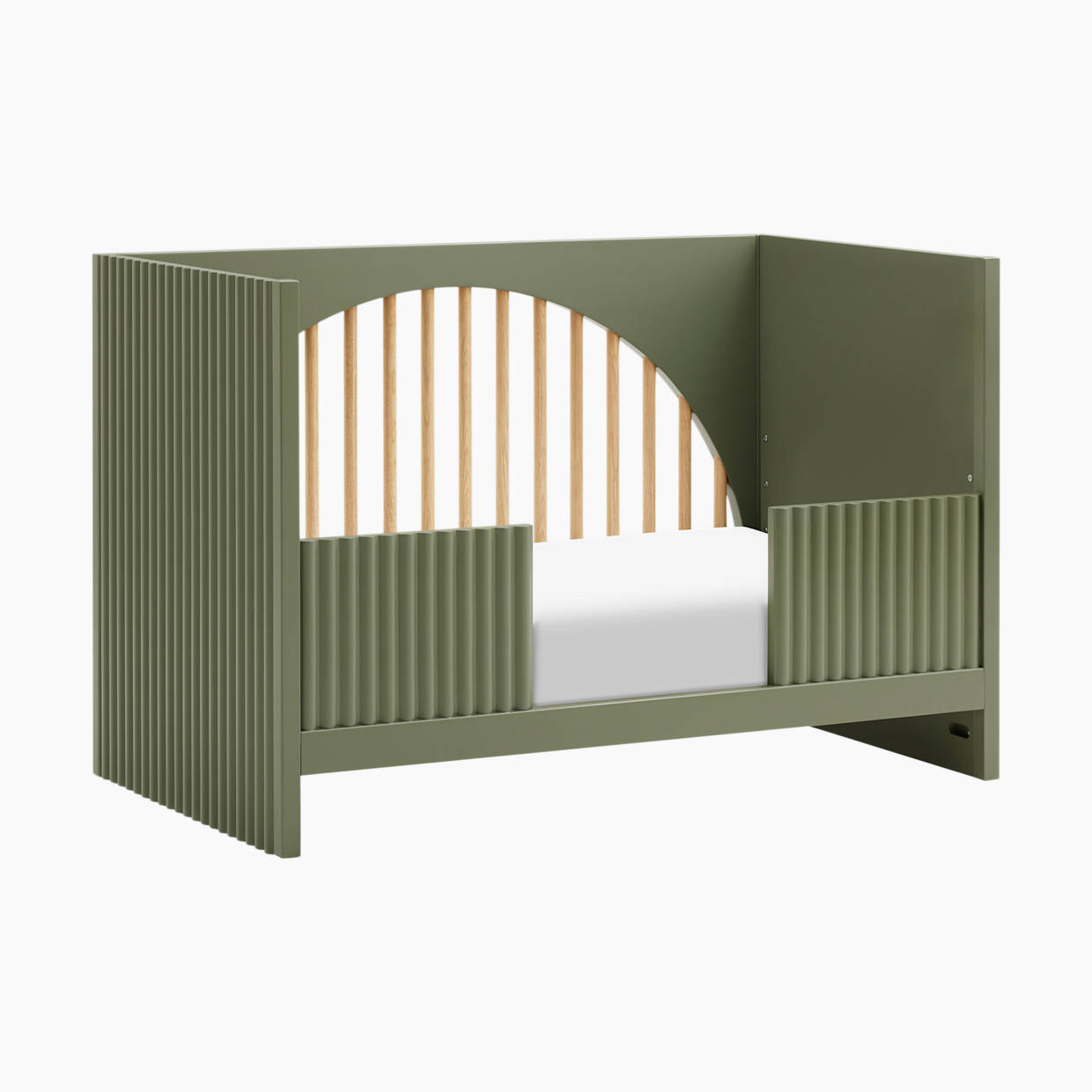 babyletto Moab 3-in-1 Convertible Crib - Olive/Ash.