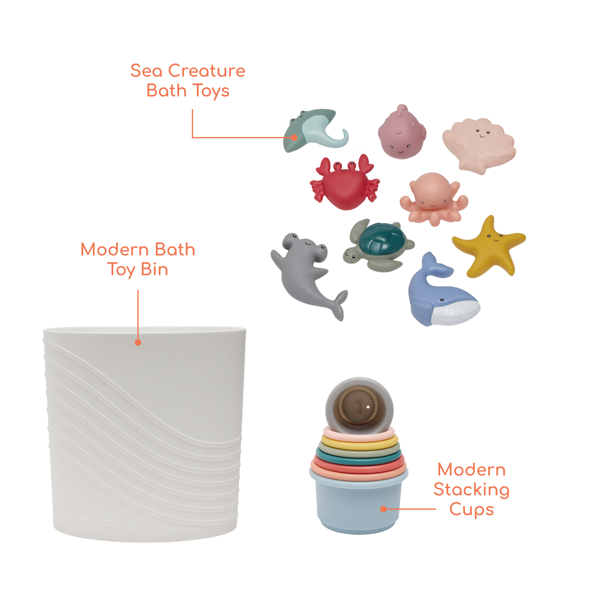 Milou Modern Bath Play Gift Set.