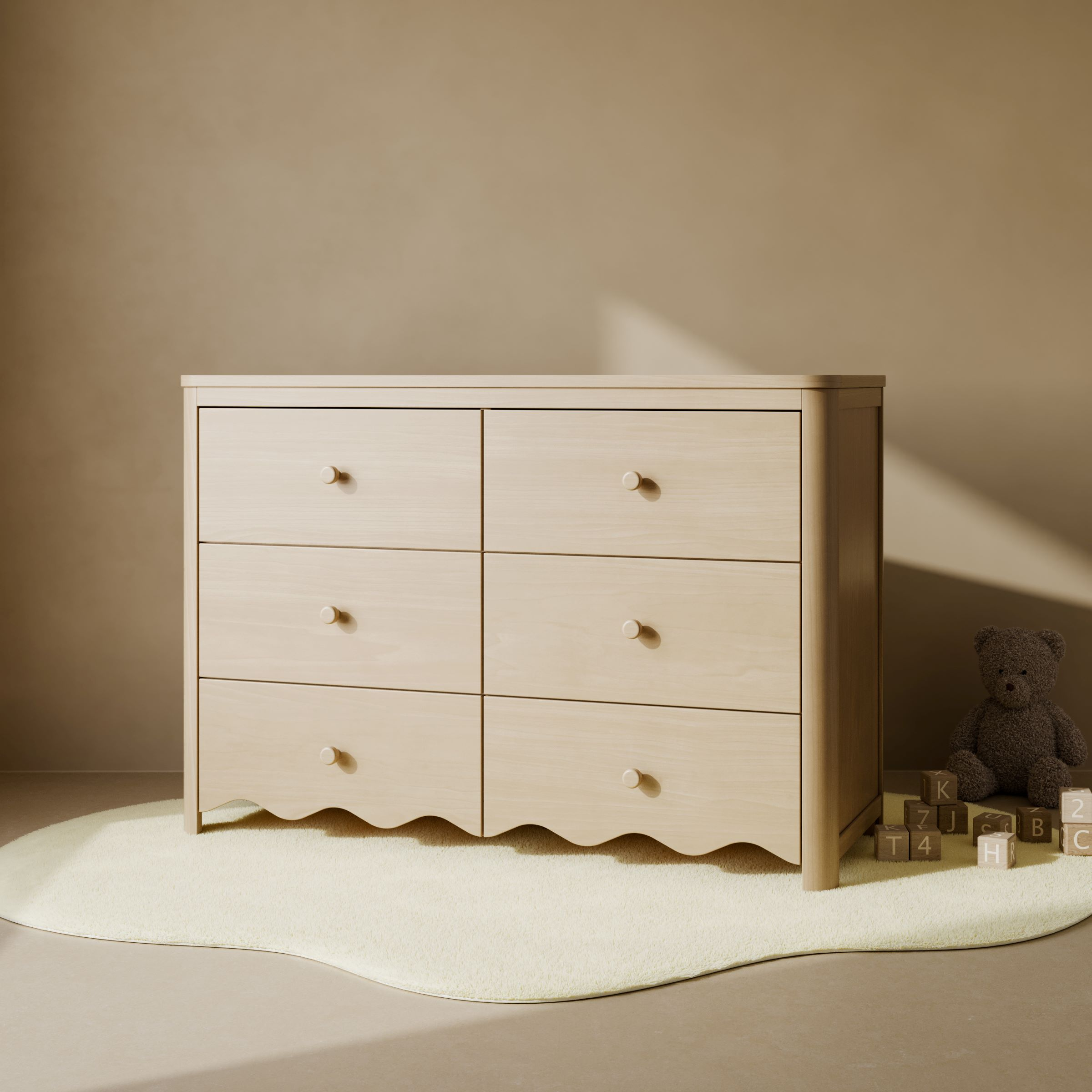 Storkcraft Casablanca 6 Drawer Dresser - Driftwood.