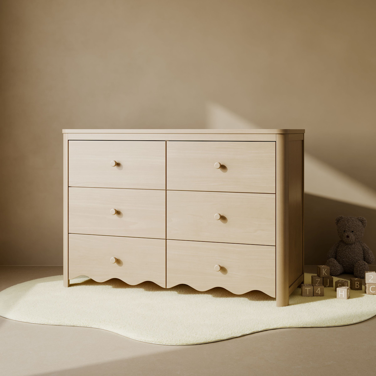 Storkcraft Casablanca 6 Drawer Dresser - Driftwood.