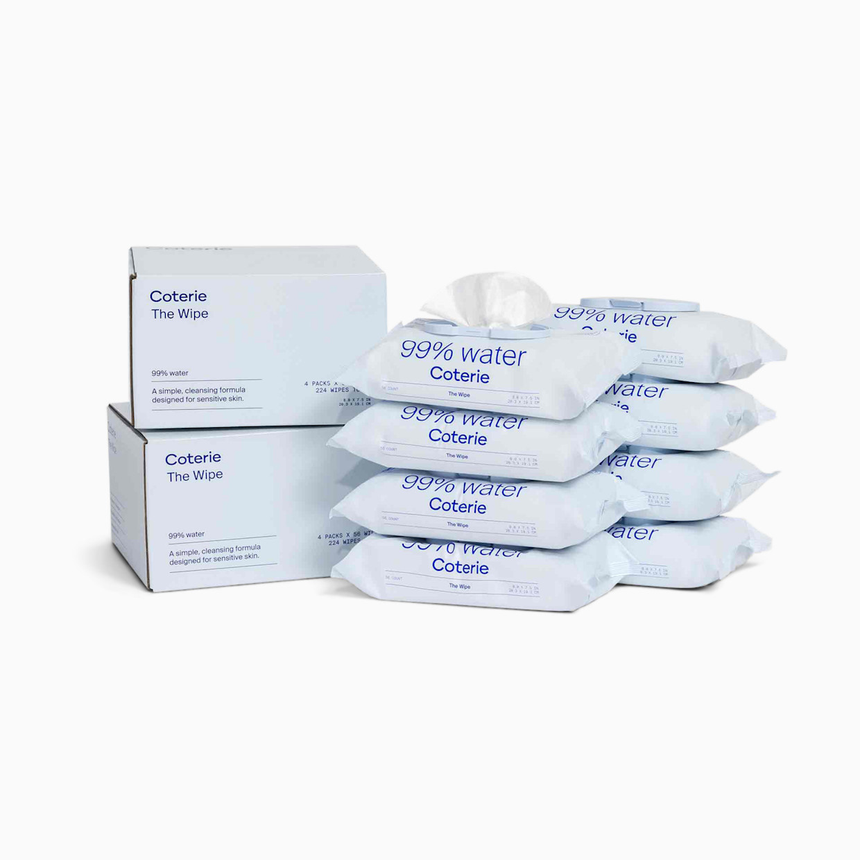 Coterie Baby Wipes - 448 Count.