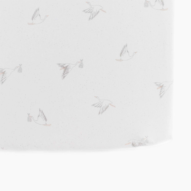 Pehr Stork Crib Sheet - White.