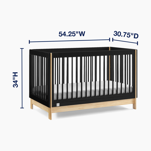 Delta Children babyGap Tate 4-in-1 Convertible Crib - Ebony/Natural.