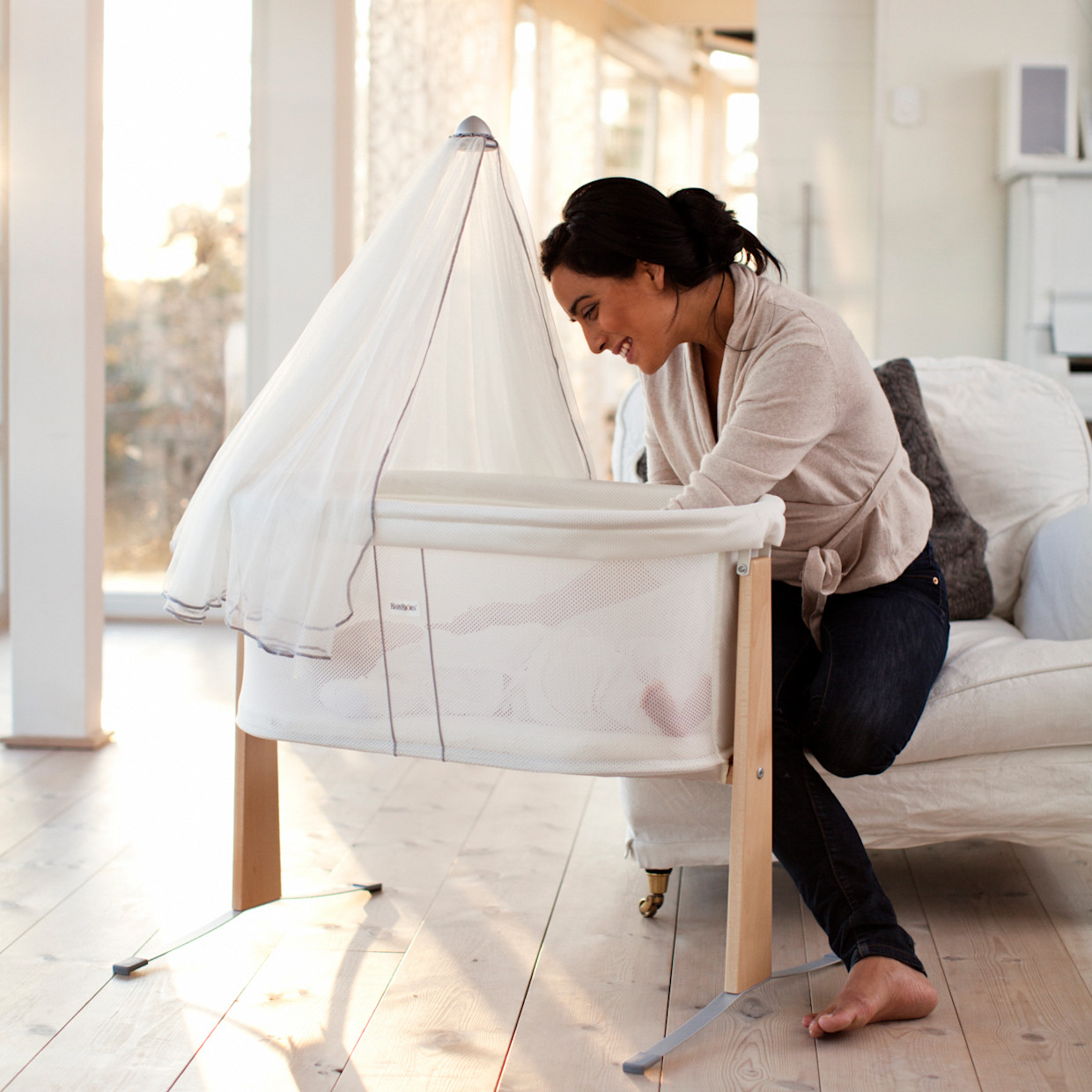 BabyBjörn Bassinet Cradle - White.