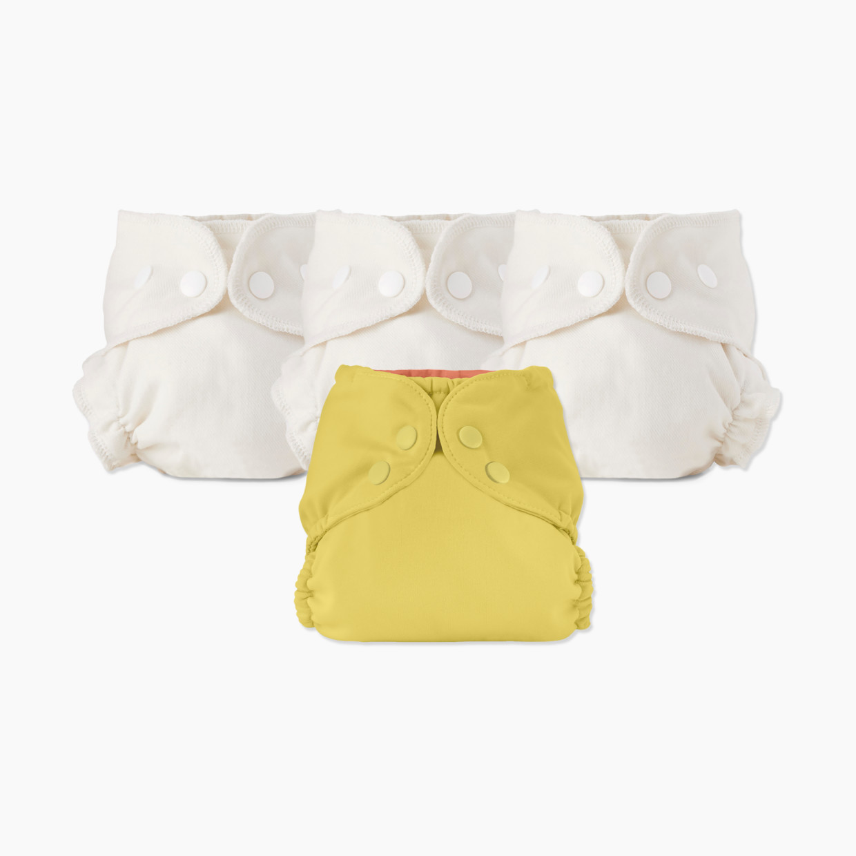 Esembly Blowout Proof Cloth Diaper Bundle - Chamomile, Size 1 (7-17lbs).