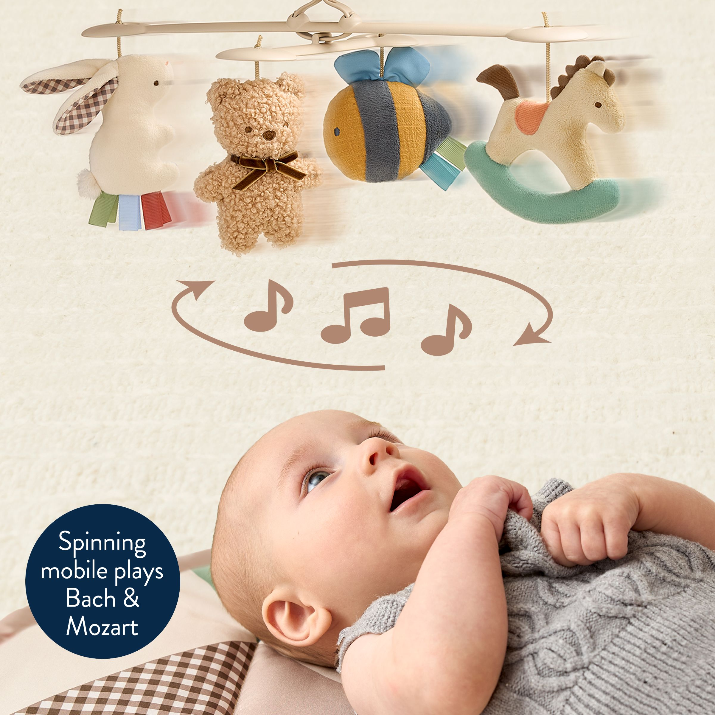 Itzy Ritzy Itzy Music & Motion Activity Gym Bear - Multi Color.