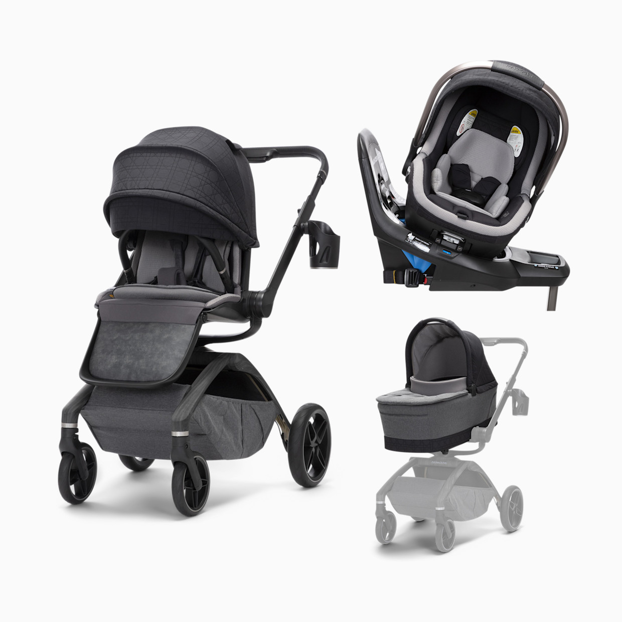 Maxi-Cosi Tana 360 Rotating Travel & Carriage System - Onyx Heritage.