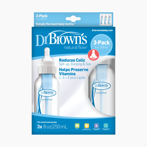 Dr. Brown's Natural Flow Original Bottle (Polypropylene) - 8 Oz, 3.