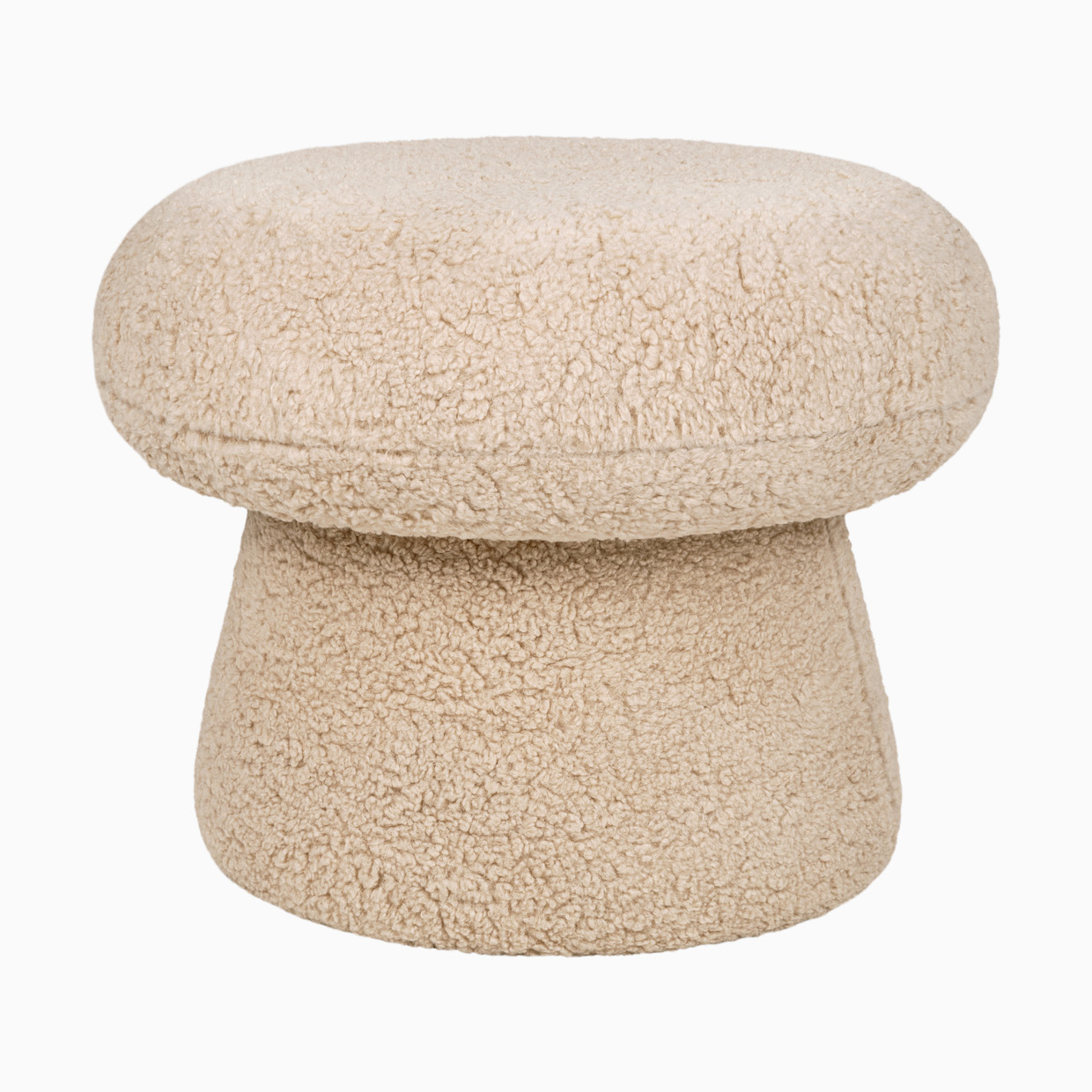 babyletto Mushroom Pouf - Chai Shearling.