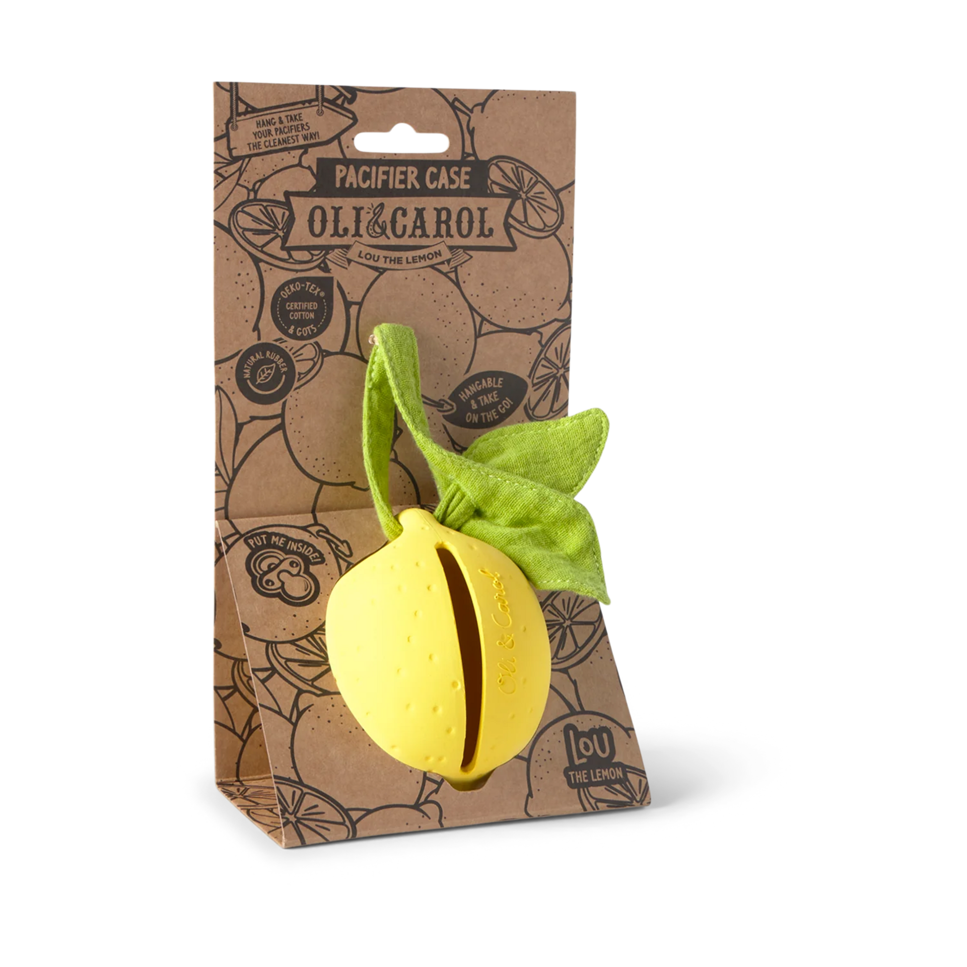 Oli & Carol Pacifier Case - Lou The Lemon.