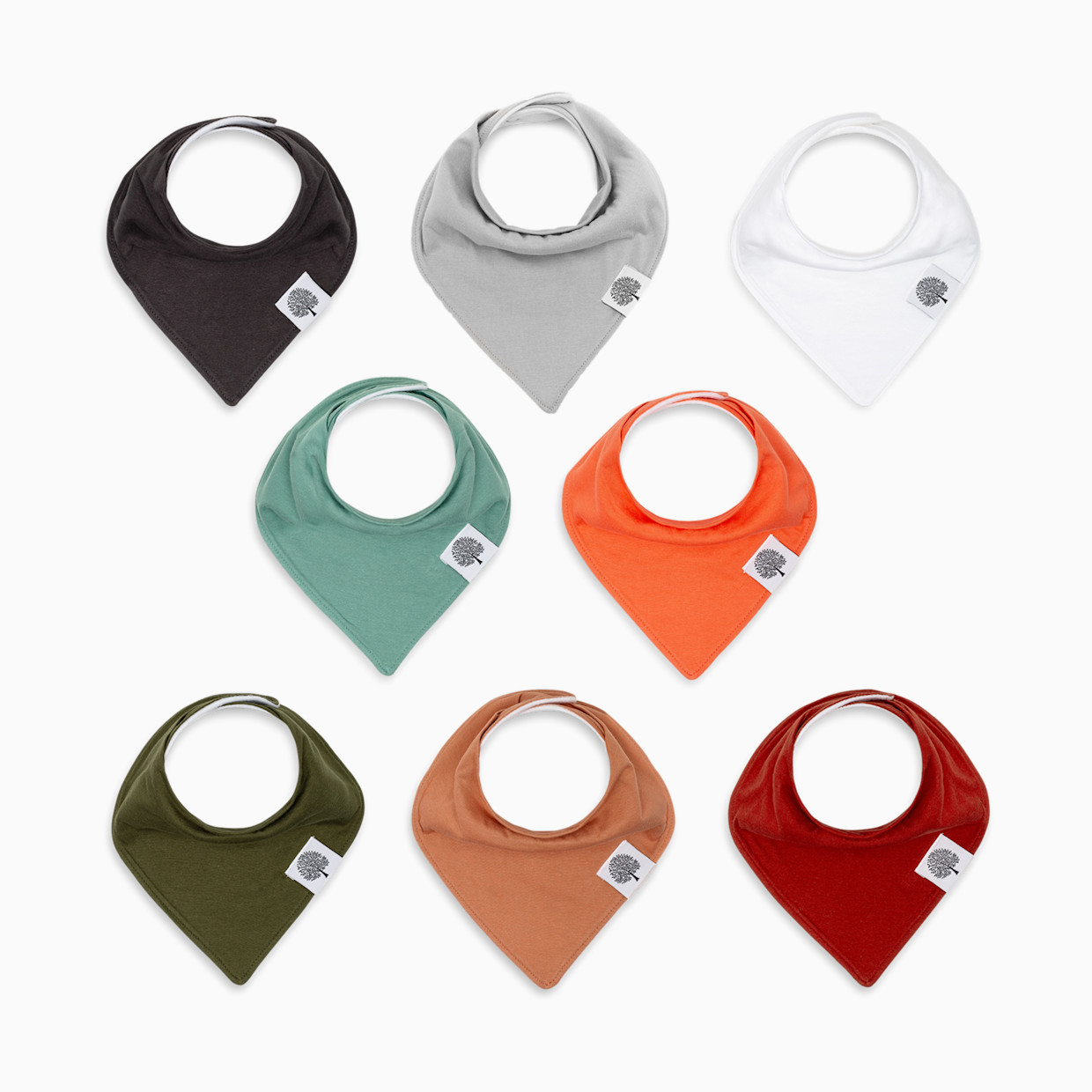 Parker Baby Co. Bandana Bib Set (8-Pack) - Estes Set.