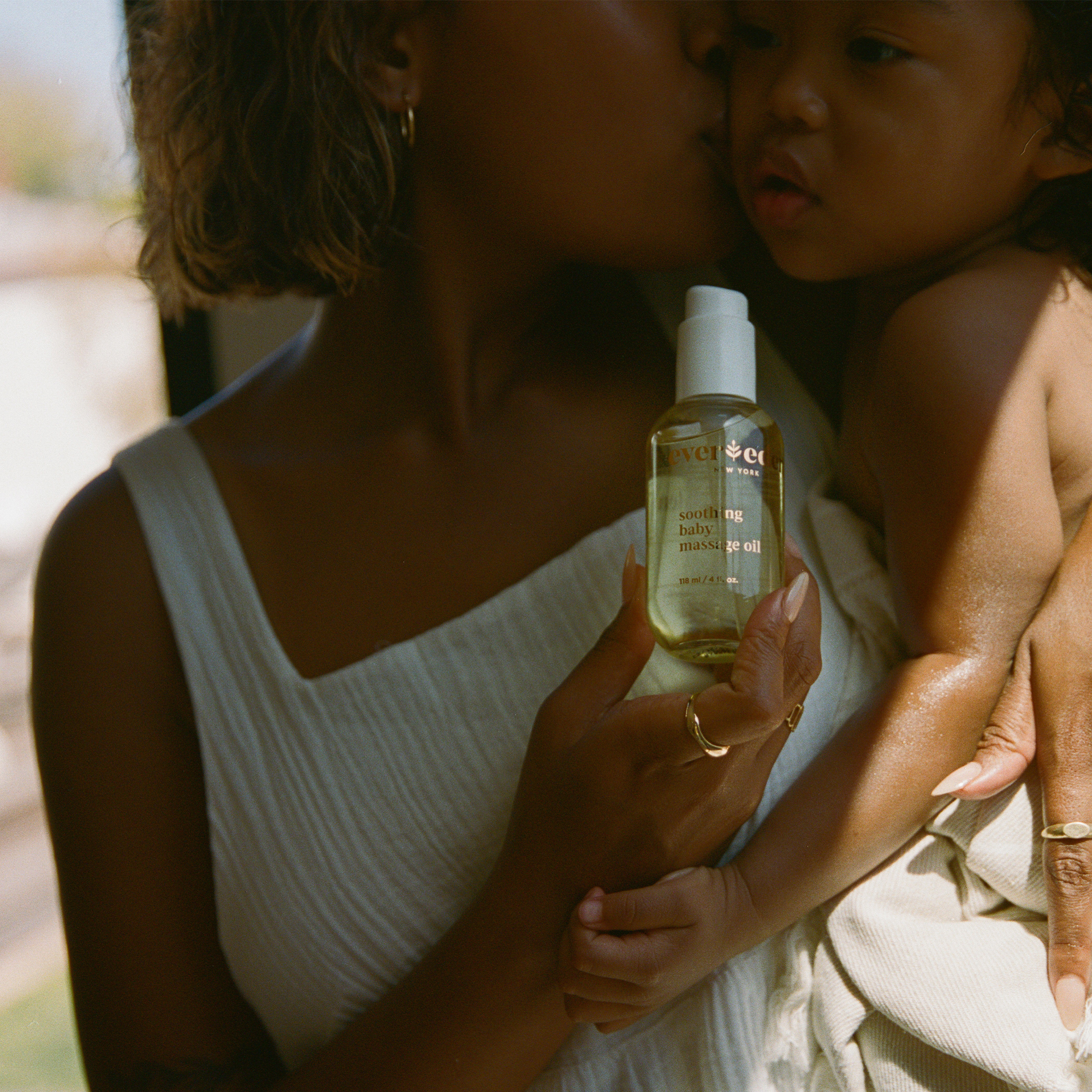 Evereden Soothing Baby Massage Oil - Fragrance Free, 118ml.