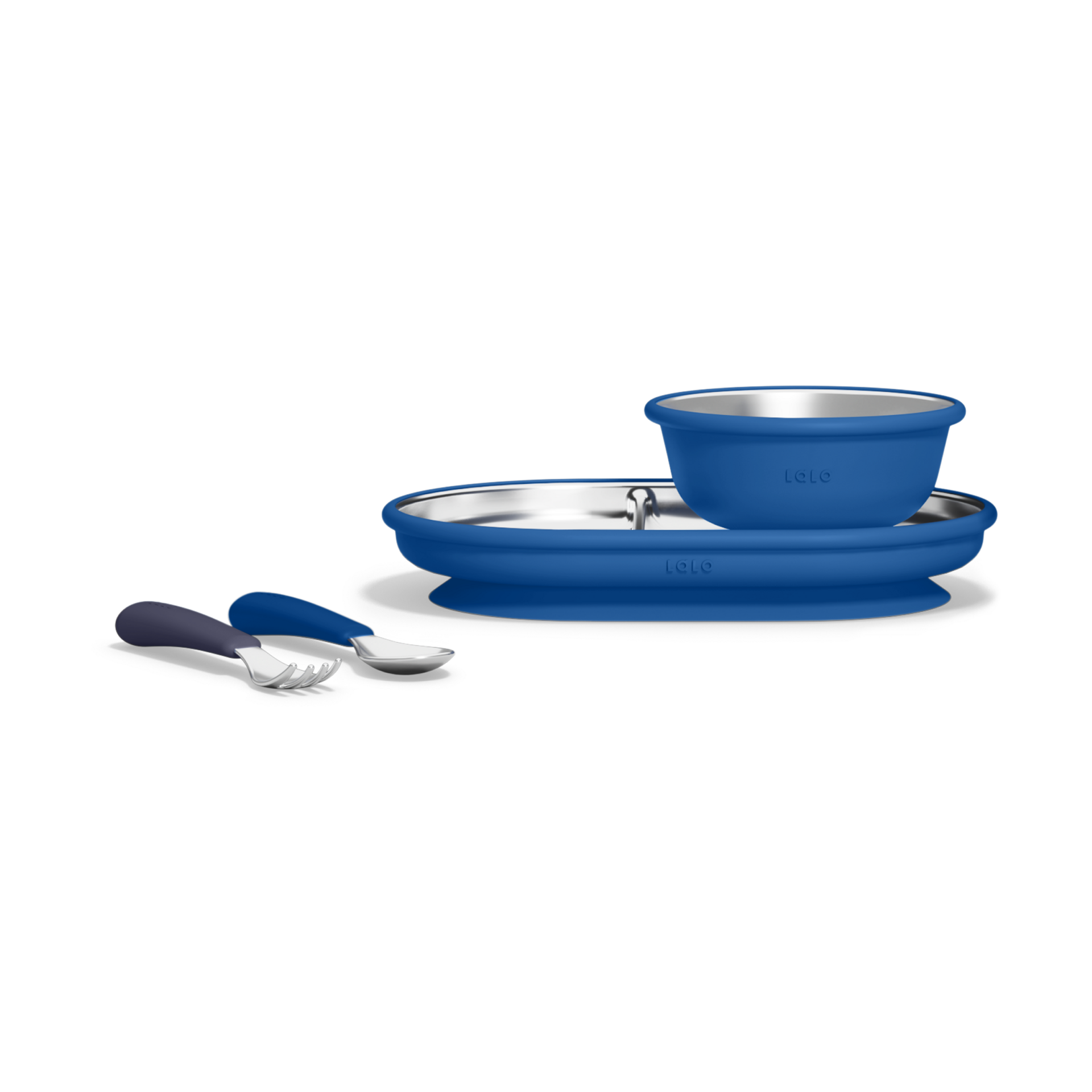 Lalo Stainless Mealtime Essentials - 4pc Set.