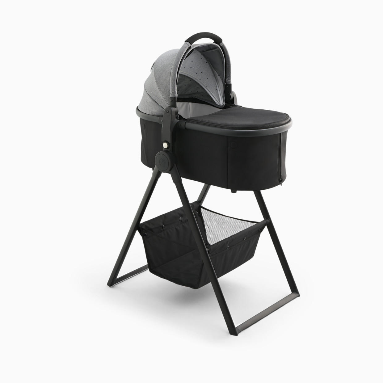 Mockingbird Bassinet 3.0 + Bassinet Stand Bundle - Heather Grey.