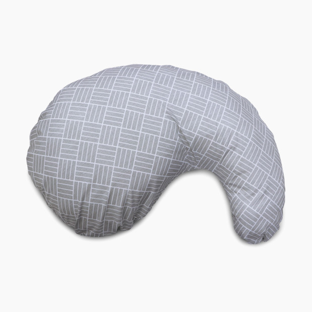 Boppy Pregnancy Cuddle Pillow with Easy-on Removable Pillow Cover - Gray Basket Weave.