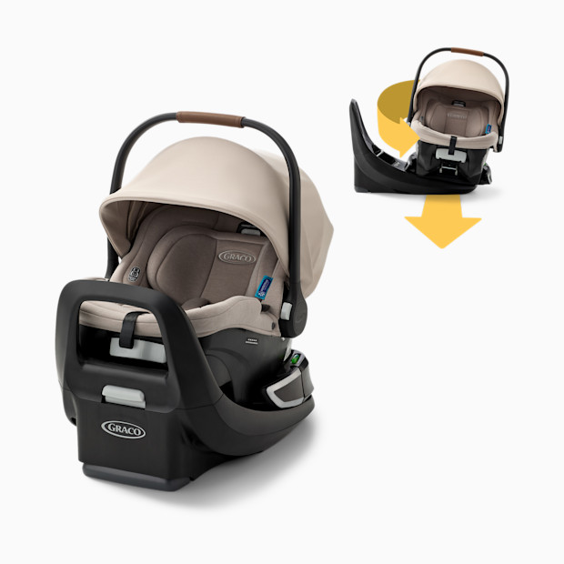 Graco SnugRide Turn & Slide Rotating Infant Car Seat.