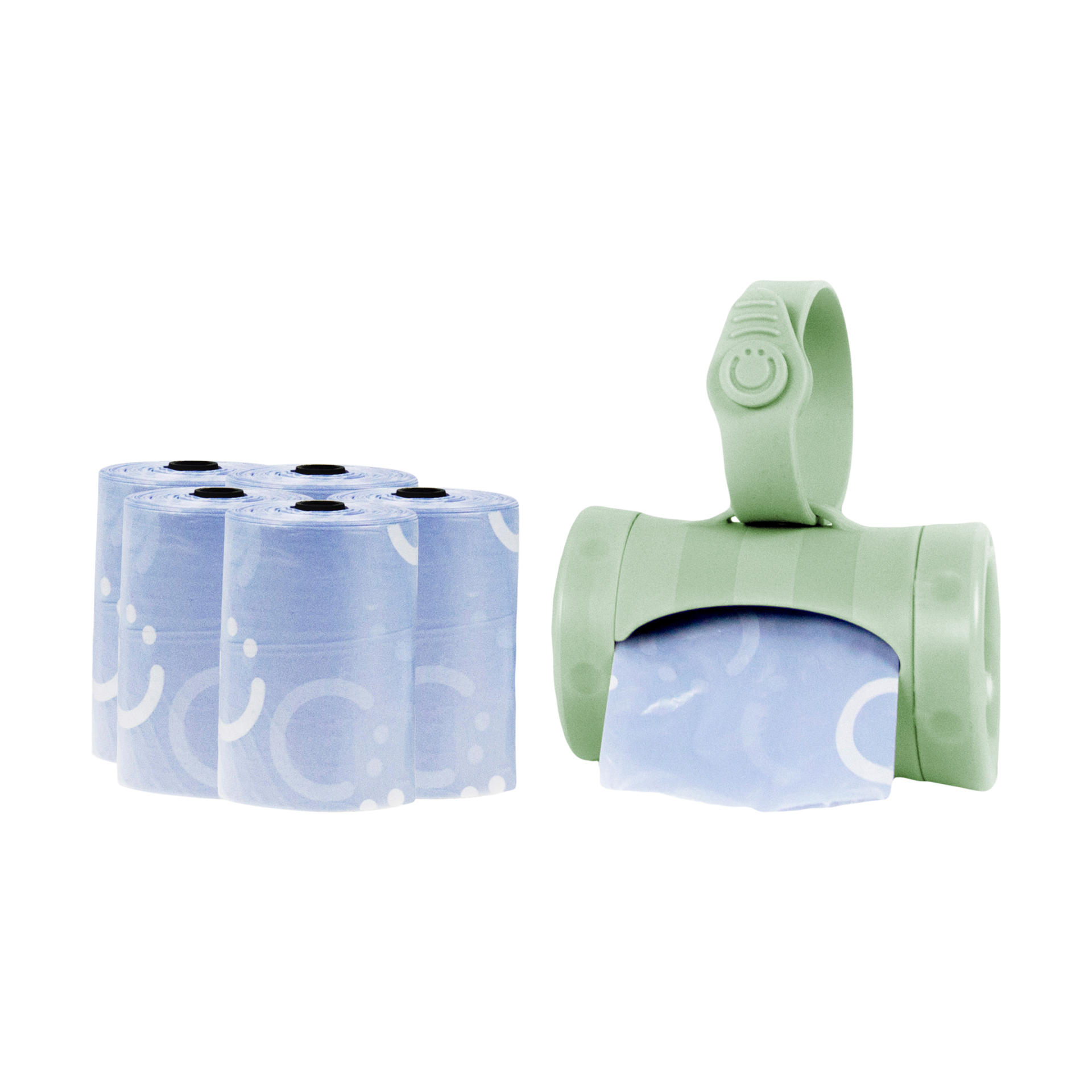 Ubbi OnTheGo Bag Dispenser & 5 Bag Refills Bundle Sage, Lavender