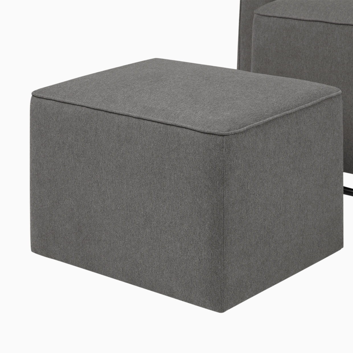 daVinci Olive Glider and Ottoman - Dark Grey.