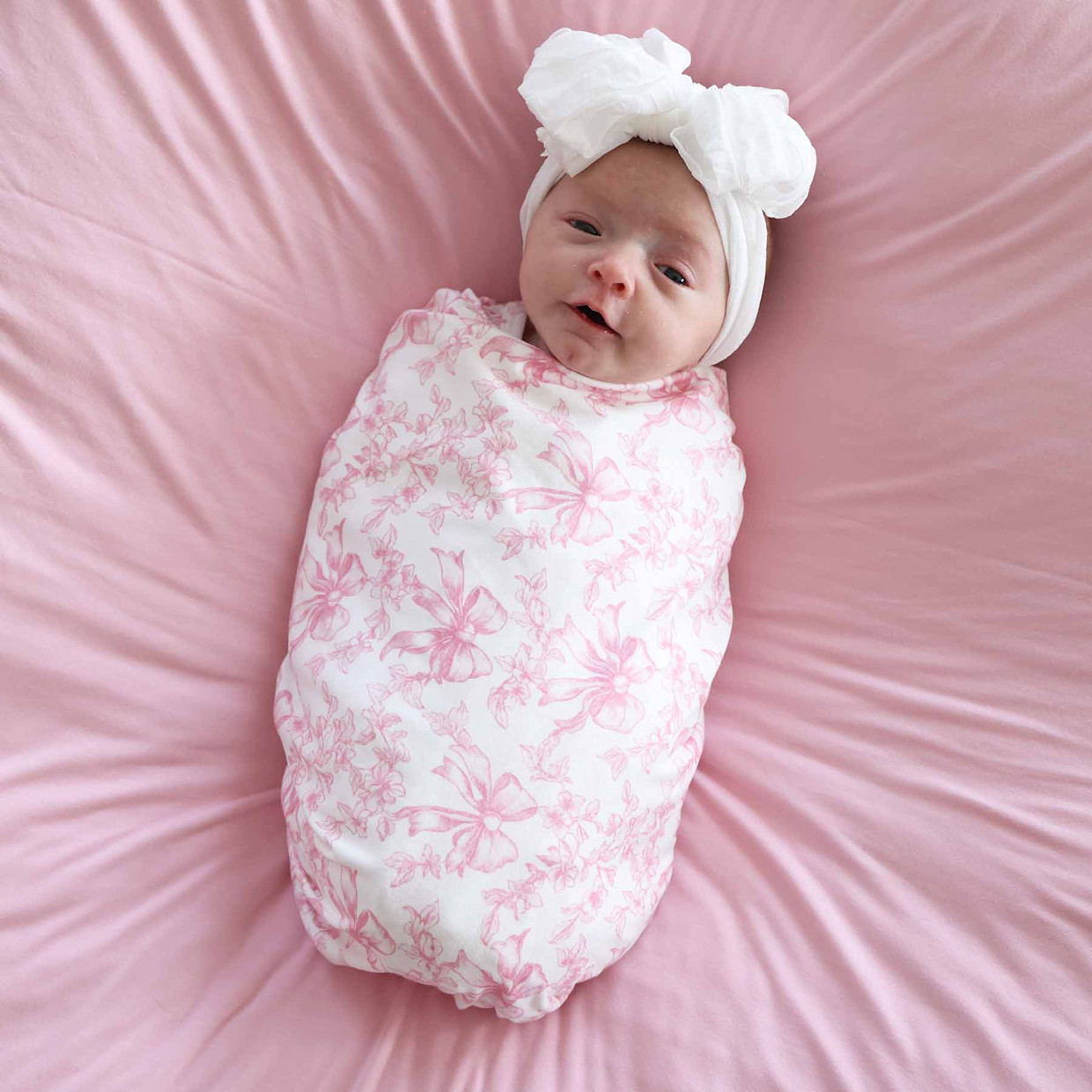 Caden Lane Oversized Swaddle Blanket - Fancy Frills, Newborn.