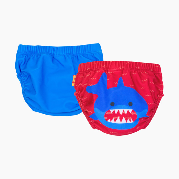 ZOOCCHINI Swim Diapers (2 Pack) - Shark, 6-12 M.