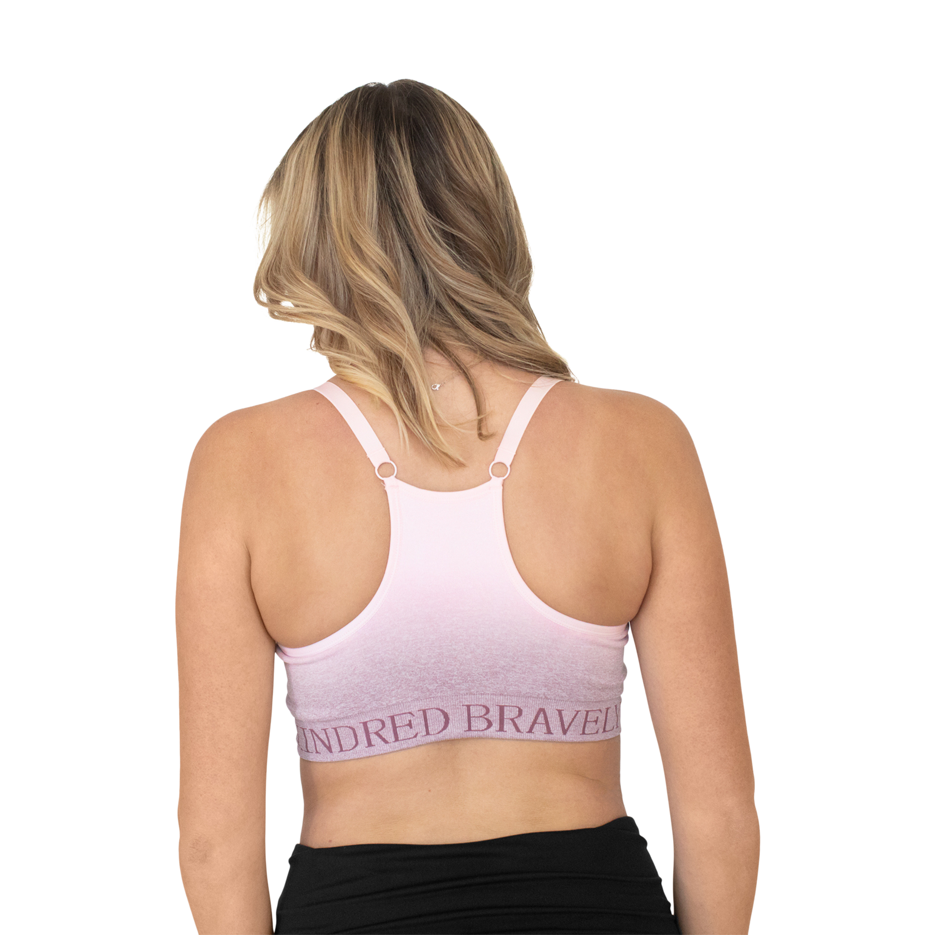 Kindred Bravely Sublime Hands-Free Pumping & Nursing Sports Bra - Ombre Purple, 2X.