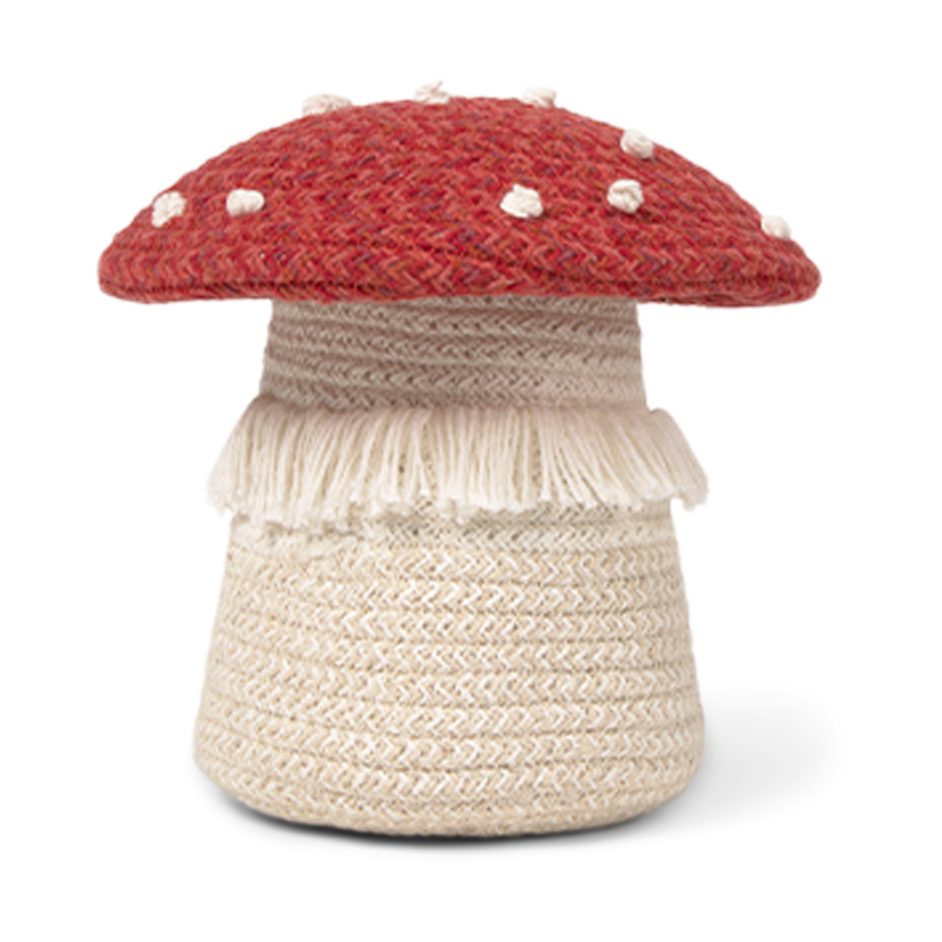 Lorena Canals Red Mushroom Basket.