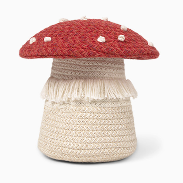 Lorena Canals Red Mushroom Basket.