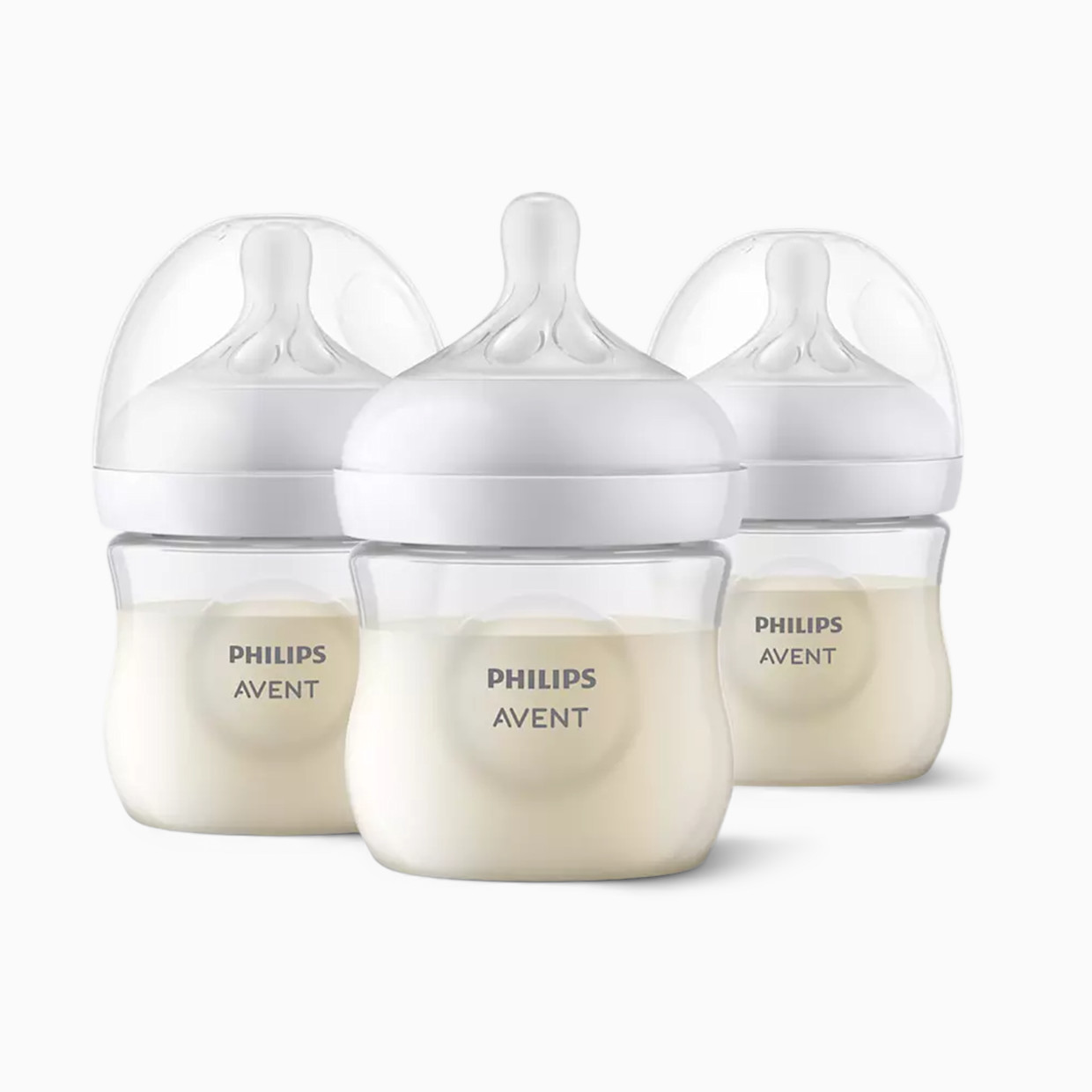 Philips Avent Natural Baby Bottle with Natural Response Nipple - Clear, 4 Oz, 3.