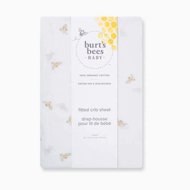 Burt's Bees Baby Organic Cotton Jersey Fitted Crib Sheet.