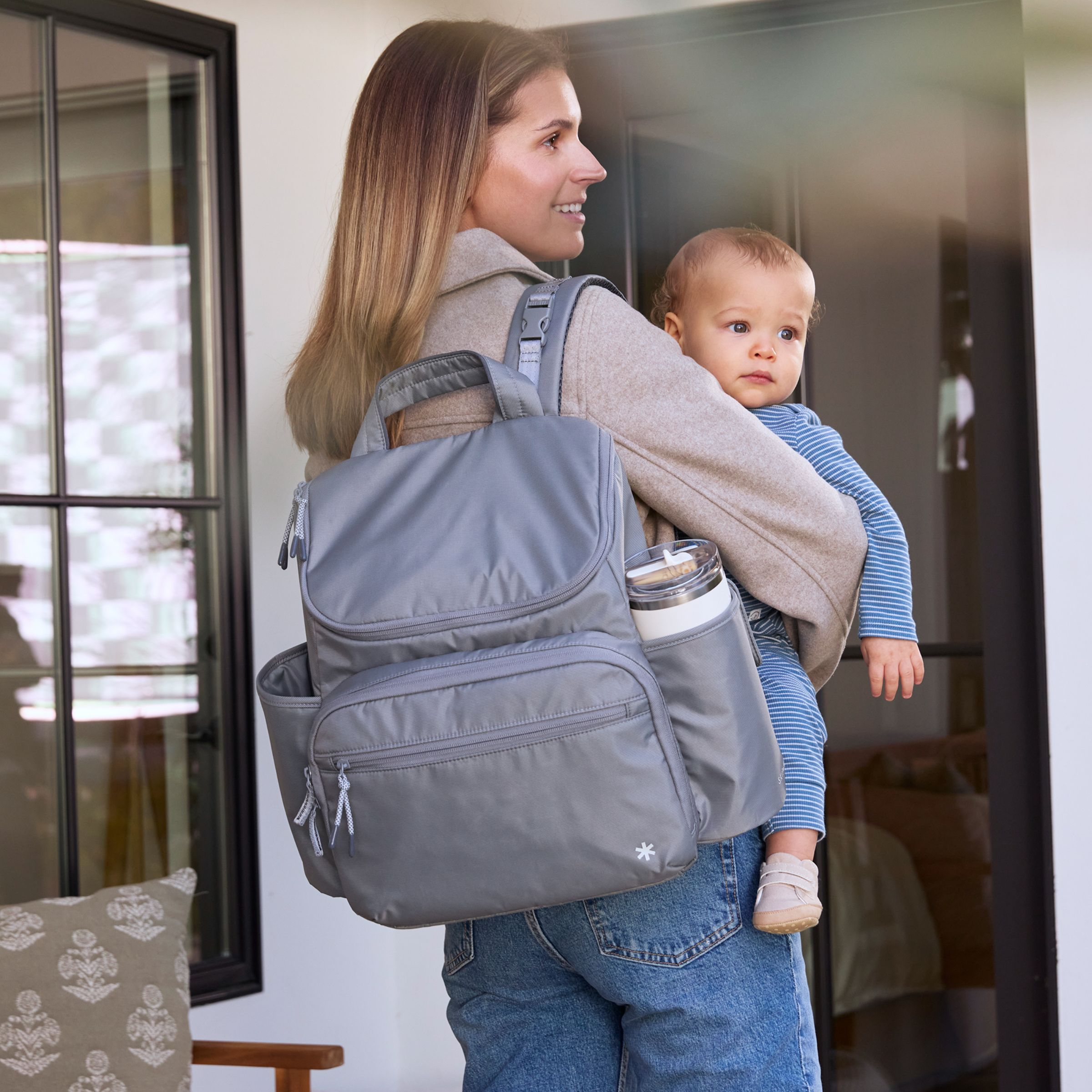 Skip Hop Forma Next Backpack Diaper Bag - Grey.