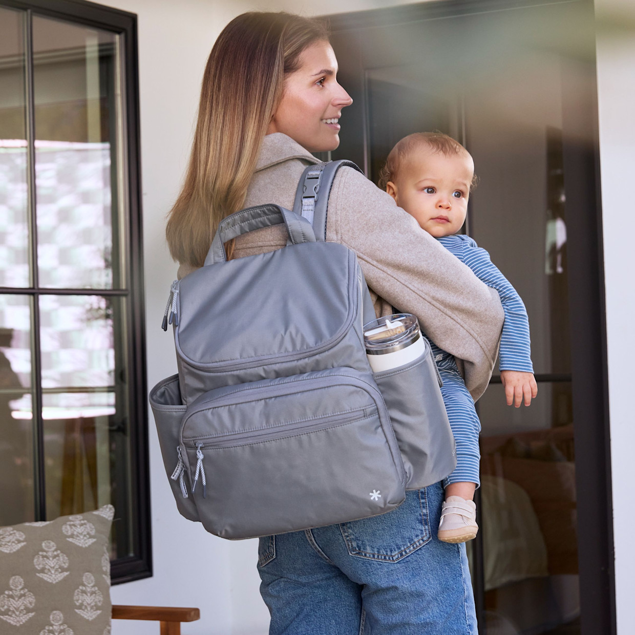 Skip Hop Forma Next Backpack Diaper Bag - Grey.
