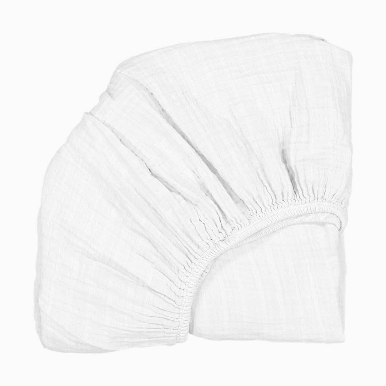 Charlie Crane KIMI Crib Fitted Sheet - White.