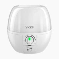 Vicks 3-in-1 SleepyTime Humidifier, No. 1 Brand Recommended by Pediatricians*. Cool Mist Humidifier with Night-Light, and Essential Oil Diffuser for Baby and Kids rooms. Visible Cool Mist, White.
